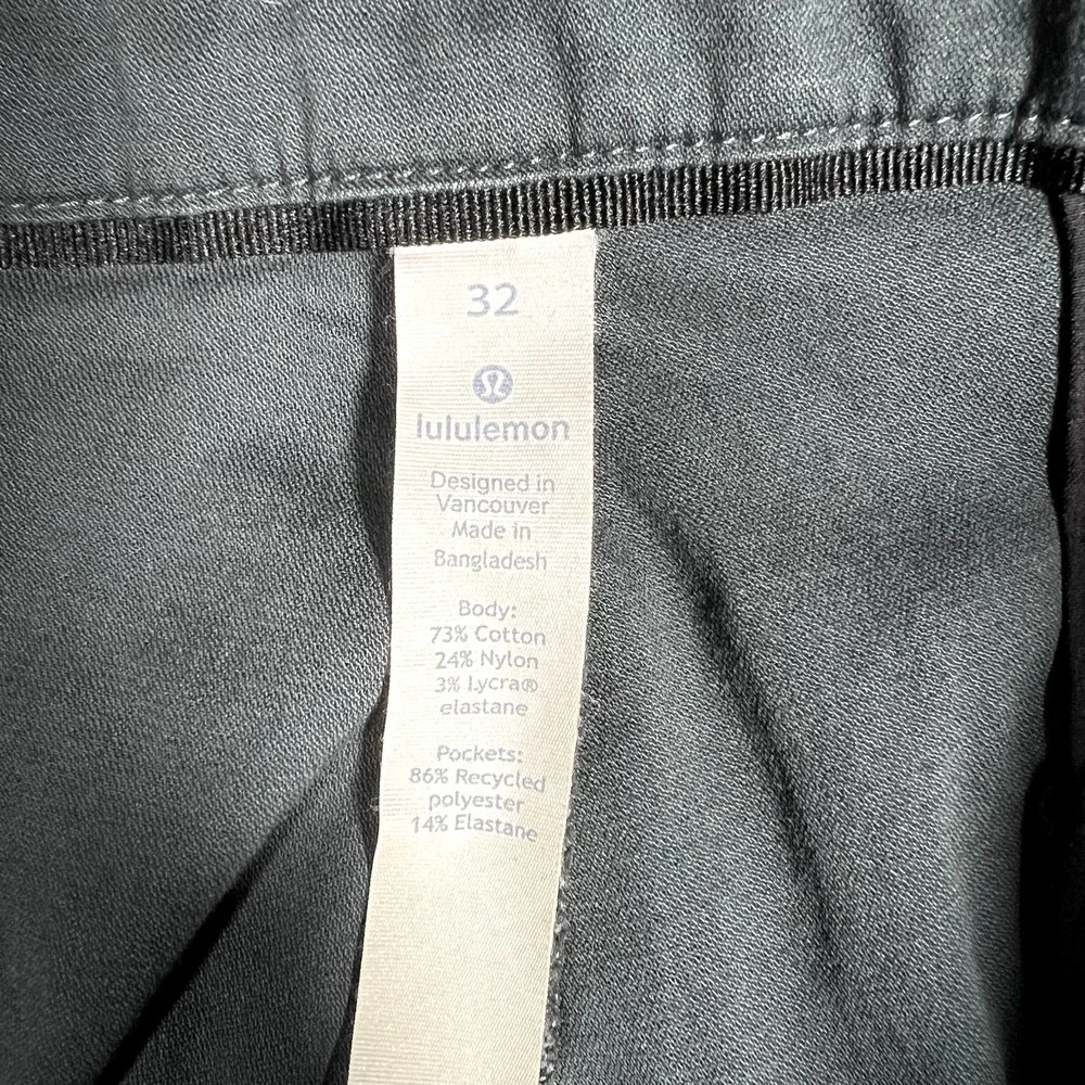 Lululemon Pants Mens 32x33 Blue Commission Swift Cotton Stretch Smart Casual‎